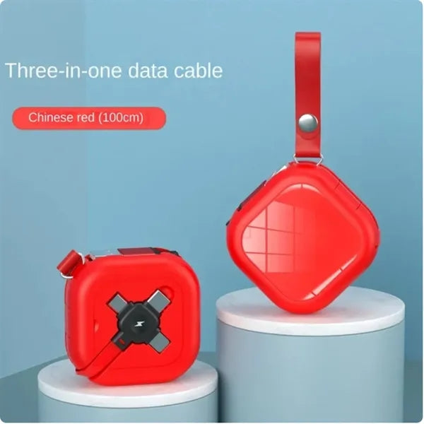 Full Storage 3 In 1 Retractable Charging Cable