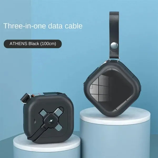 Full Storage 3 In 1 Retractable Charging Cable