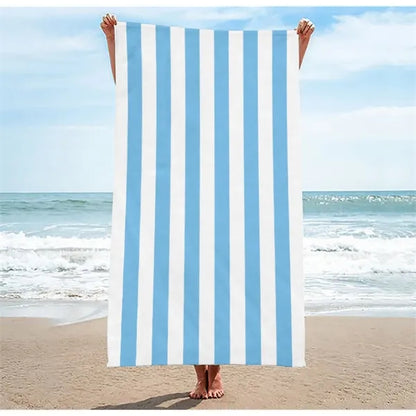 Towel Quick Drying Striped Printed Microfiber Beach
