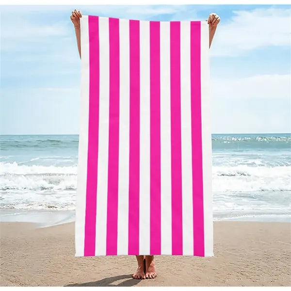 Towel Quick Drying Striped Printed Microfiber Beach