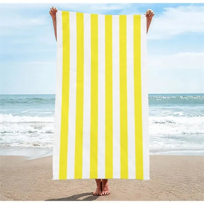 Towel Quick Drying Striped Printed Microfiber Beach