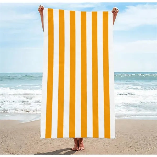 Towel Quick Drying Striped Printed Microfiber Beach