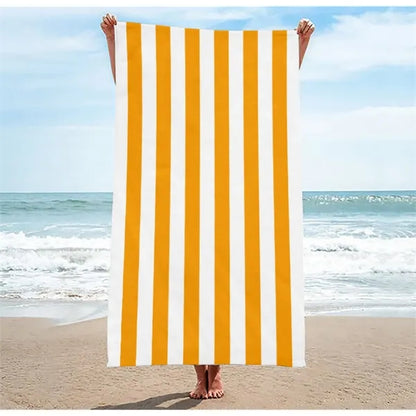 Towel Quick Drying Striped Printed Microfiber Beach