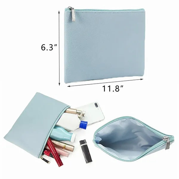 11.8-inch PU Money Bag with Zipper