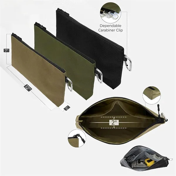12-inch Tool Pouch Zipper Bag with Internal Pocket