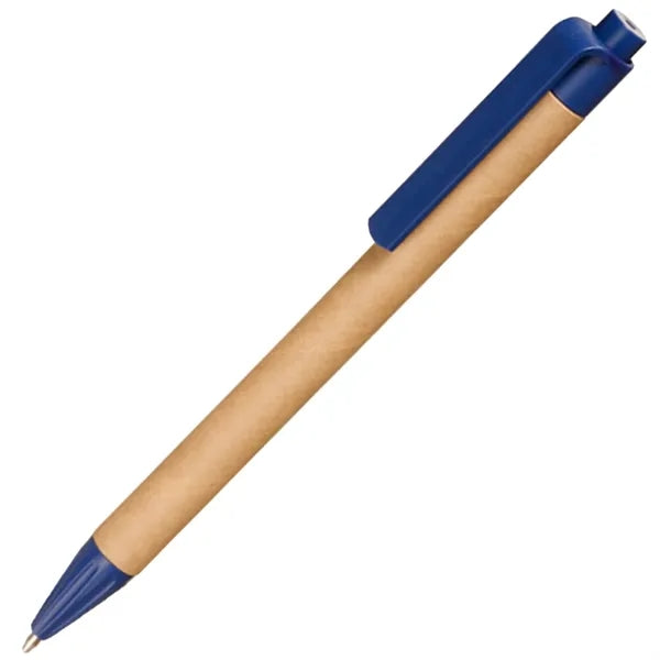Recycled Pens w/ Custom Logo & Colorful Clip Ballpoint