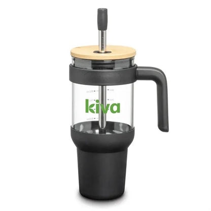 Lanai Glass Travel Mug w/Straw