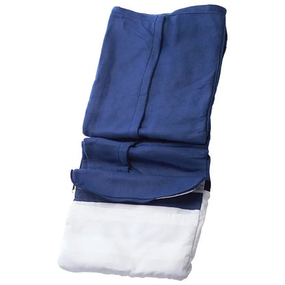 2-in-1 Travel Pillow Fleece Blankets w/ Zipper and Pockets