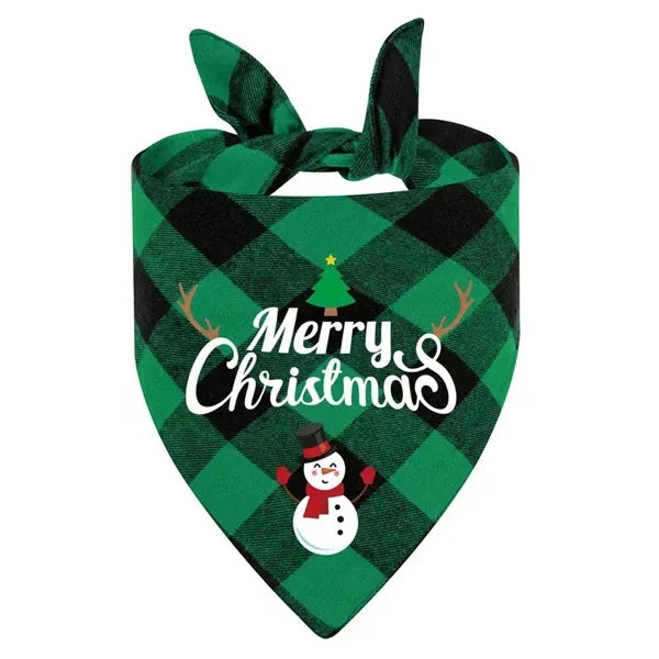 Christmas Pet Bandana Triangle Dog Cat Bib