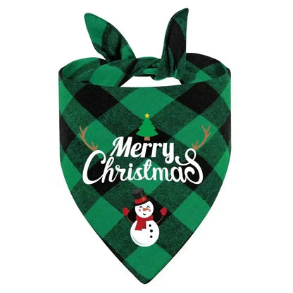 Christmas Pet Bandana Triangle Dog Cat Bib