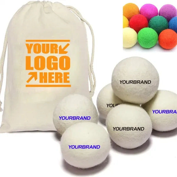 2.76 inch Wool Dryer Balls with Bag