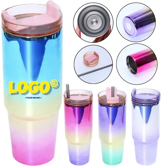 30oz Gradient Electroplating Car Holder Tumbler