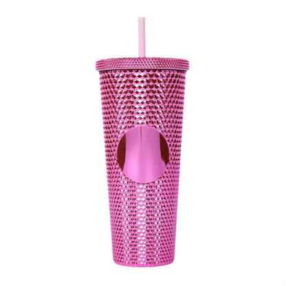 24oz Double Plastic Diamond Crystal Durian Tumbler