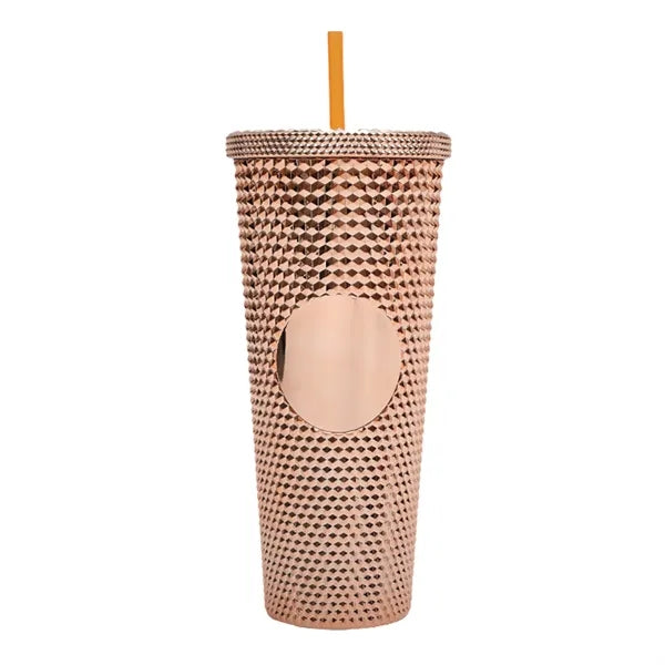 24oz Double Plastic Diamond Crystal Durian Tumbler