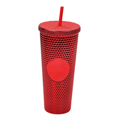 24oz Double Plastic Diamond Crystal Durian Tumbler