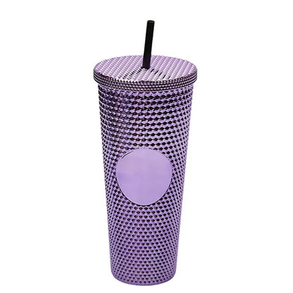 24oz Double Plastic Diamond Crystal Durian Tumbler