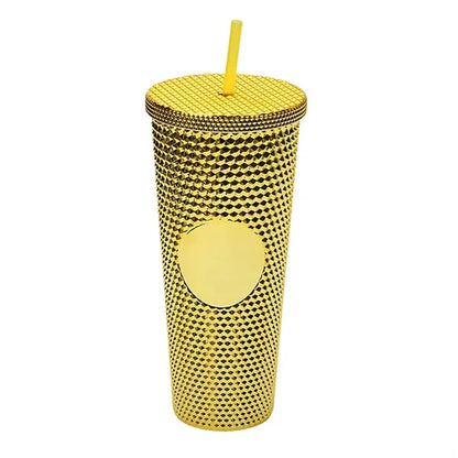 24oz Double Plastic Diamond Crystal Durian Tumbler