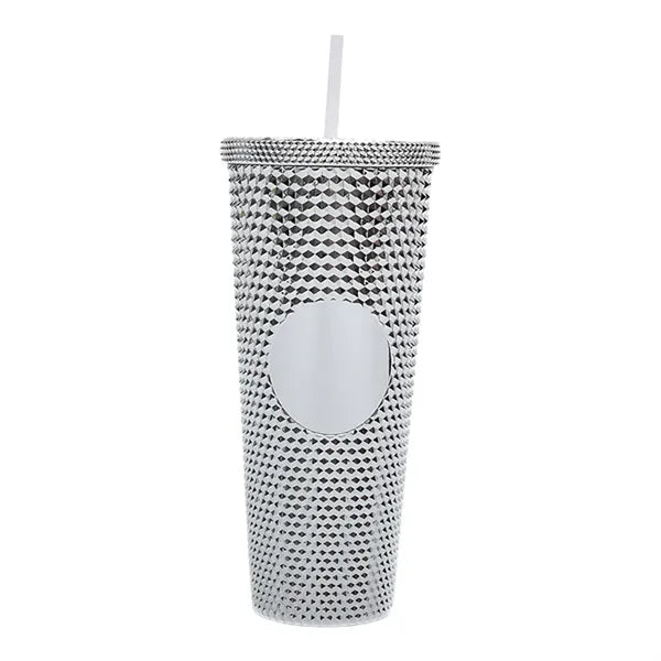 24oz Double Plastic Diamond Crystal Durian Tumbler