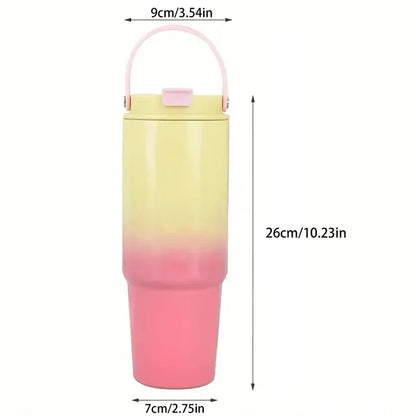 30oz Portable Gradient Accompanying Car Cup