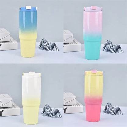 30oz Portable Gradient Accompanying Car Cup
