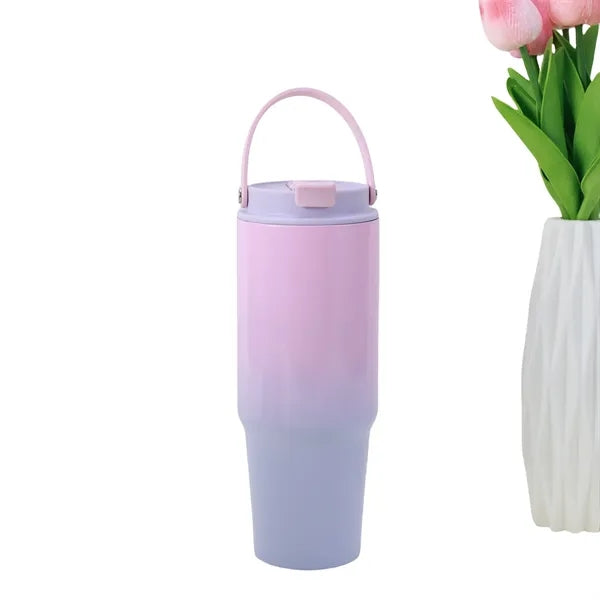 30oz Portable Gradient Accompanying Car Cup
