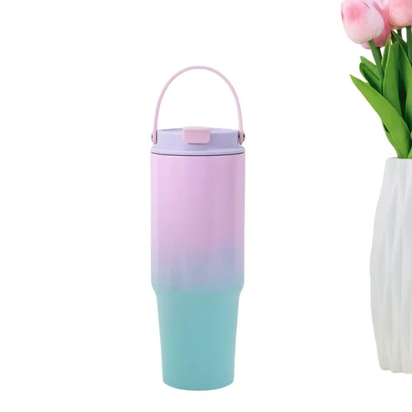 30oz Portable Gradient Accompanying Car Cup