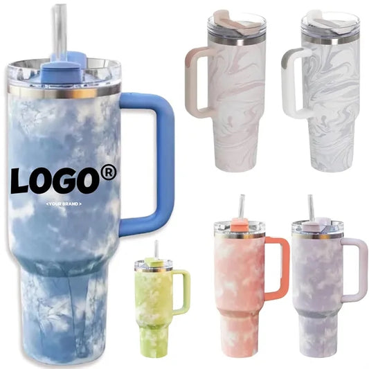 40oz Stainless Steel Tie Dye Travel Mug