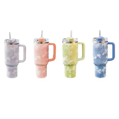 40oz Stainless Steel Tie Dye Travel Mug