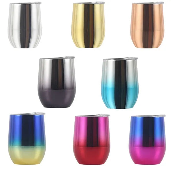12oz Gradient Ccolor Insulated Wine Cup