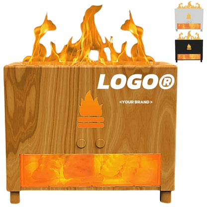 Simulation Wall Flame Wood Grain Fragrance Humidifier