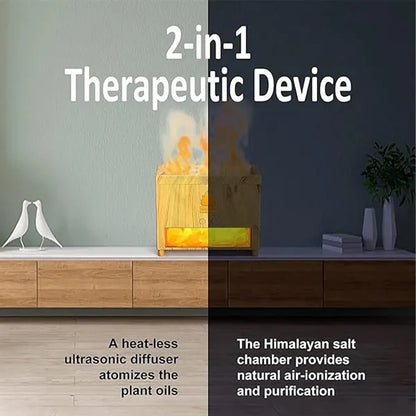 Simulation Wall Flame Wood Grain Fragrance Humidifier