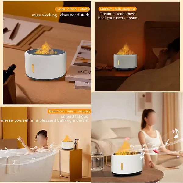 USB Bluetooth Flame Aroma Humidifier