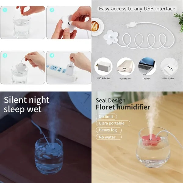 Portable Tankless Floating Flower Humidifier