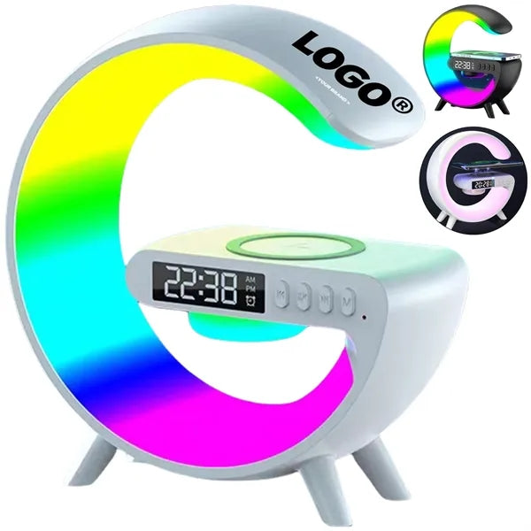 Smart Light Bluetooth Speaker Wireless Charger Alarm Clock