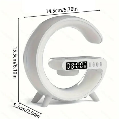 Smart Light Bluetooth Speaker Wireless Charger Alarm Clock