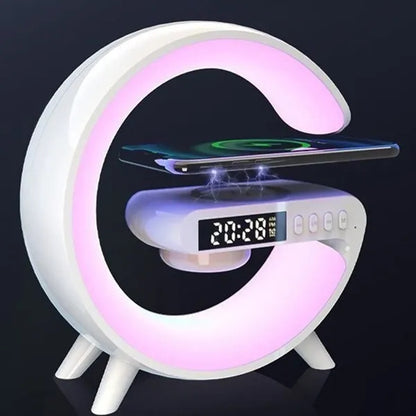 Smart Light Bluetooth Speaker Wireless Charger Alarm Clock