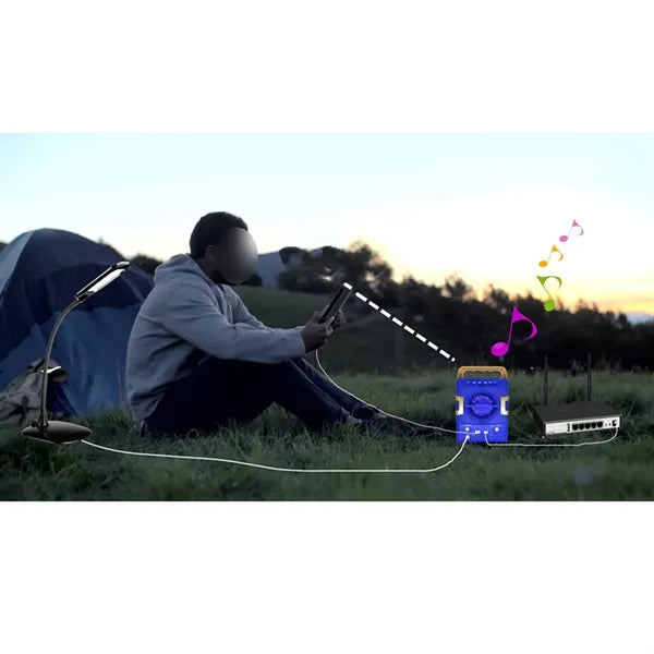 Outdoor Portable Led Solar Camping Light Bluetooth Speaker