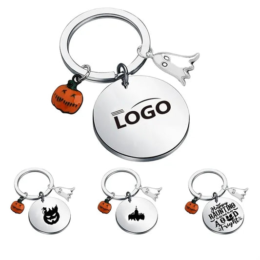 Cute Halloween Christmas Gifts Pumpkin Ghost Key chain MOQ50