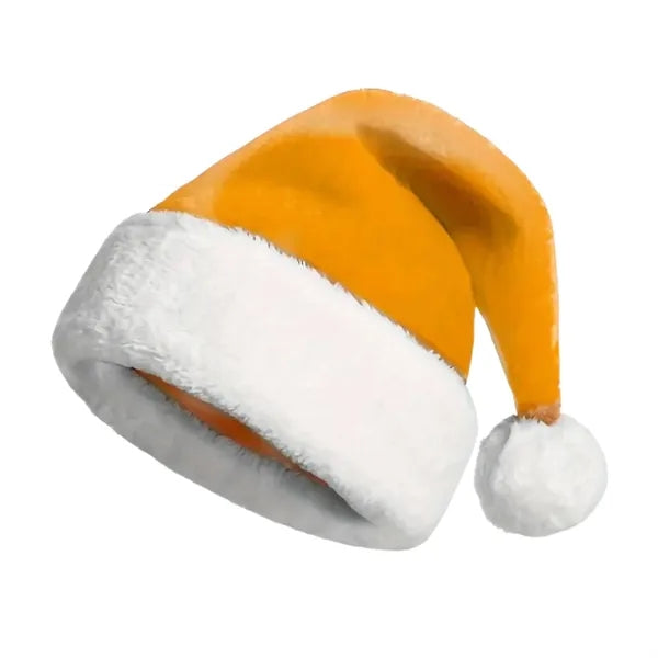 Custom Thickened Christmas Party Colored Santa Hat MOQ50