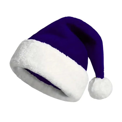 Custom Thickened Christmas Party Colored Santa Hat MOQ50