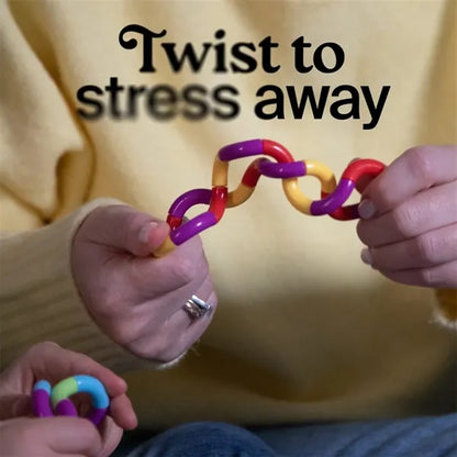 Twisty  Multicolored Quiet Fidget Toys