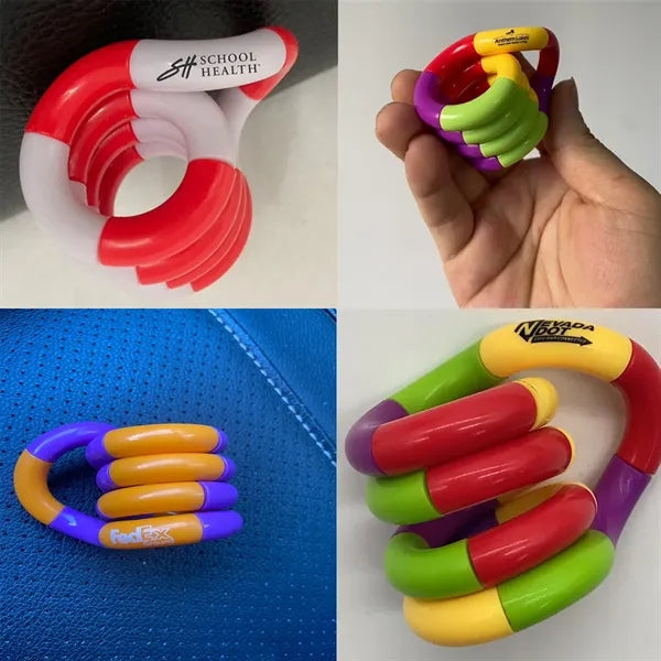 Twisty  Multicolored Quiet Fidget Toys