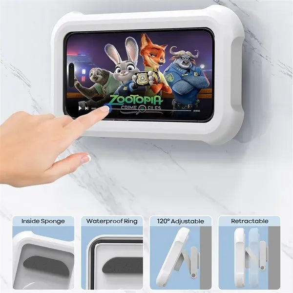 Wall Mounted Waterproof Shower Phone Holder