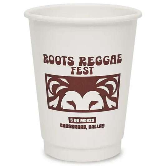 Custom 12 Oz. Double Wall Paper Hot Cups