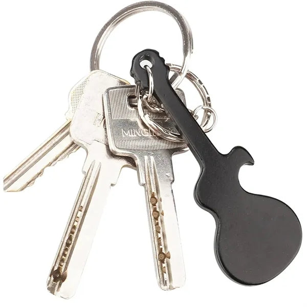 Guitar Bottle Opener with Keychain