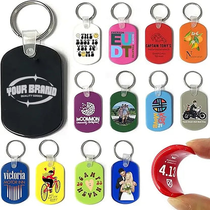 Soft PVC Custom Bulk Keychain Personalized Mini Pet Tag