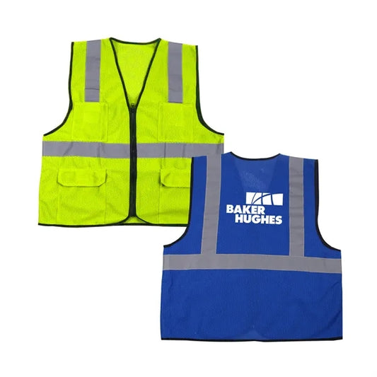 HIGH VISIBILITY SAFETY VEST MESH 4 POCKETS