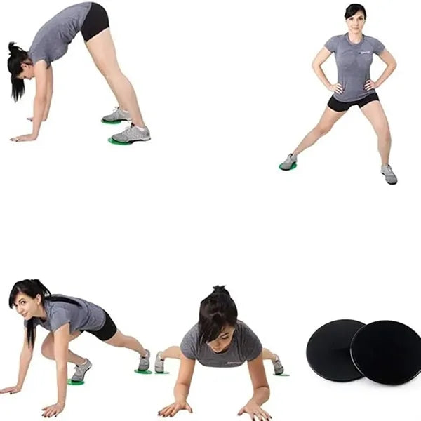 Portable Exercise Core Sliders Dual Sided Gliding Discs