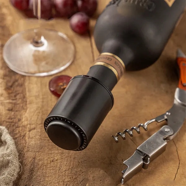 Multi Functional Date Display Push Button Wine Stopper