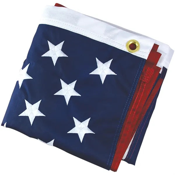 10' Economy Silver Aluminum Display Pole w/ 3' x 5' US Flag